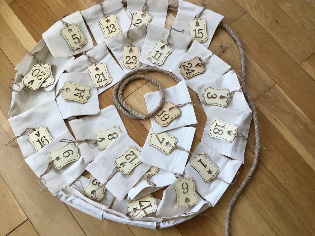 Advent calendar. Rustic advent calendar. CC526. 