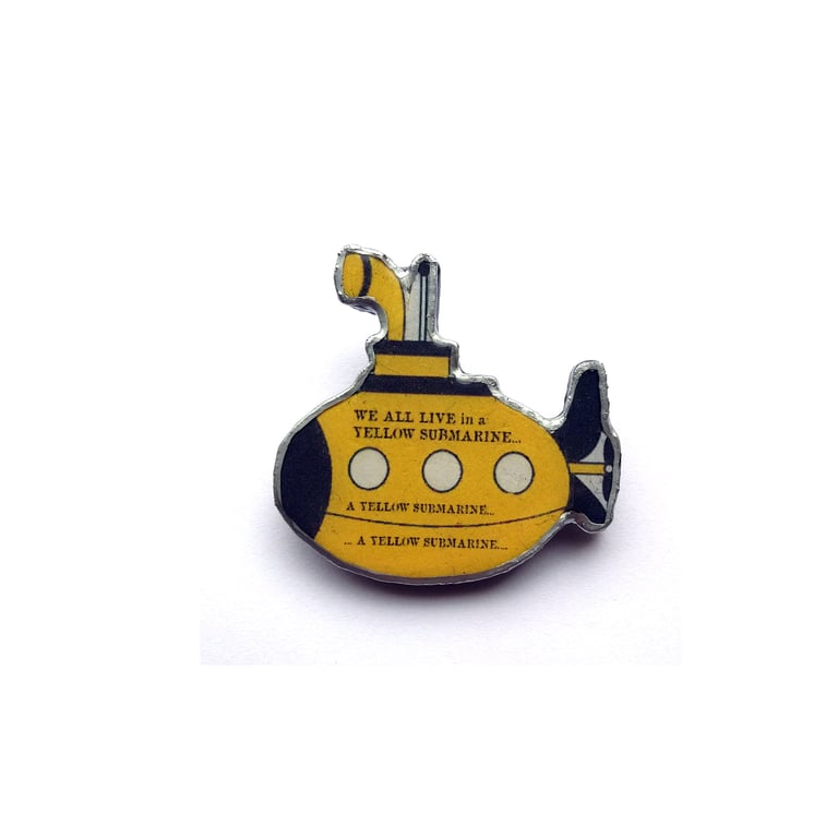 Yellow Submarine Beatles Brooch by EllyMental