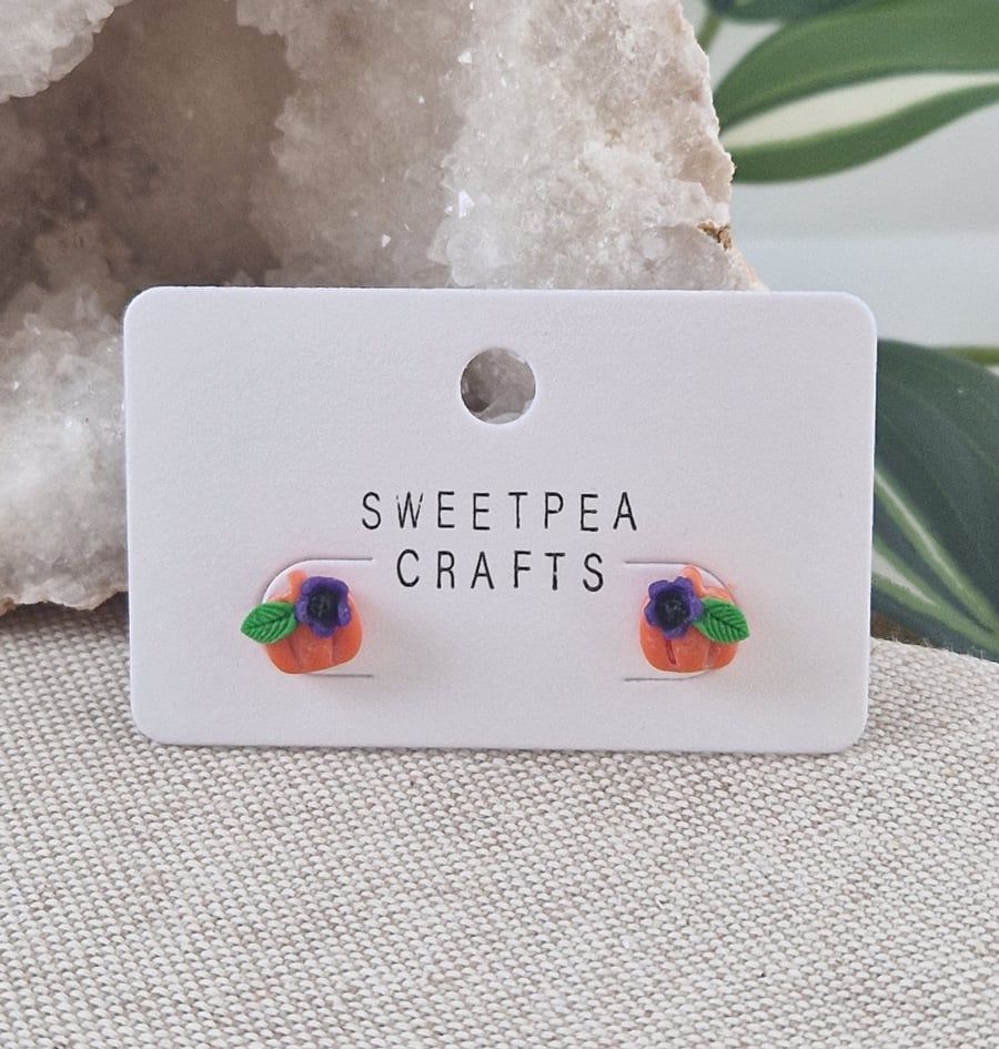 Polymer Clay Earrings: Halloween