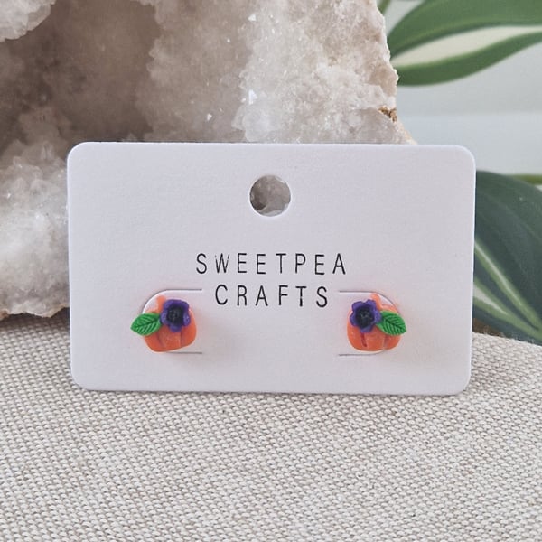 Polymer Clay Earrings: Halloween