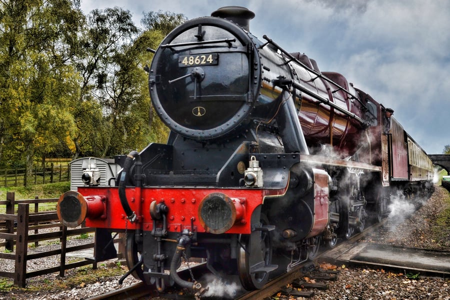 Stanier locomotive 48624 print