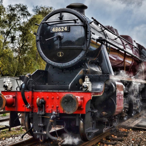 Stanier locomotive 48624 print