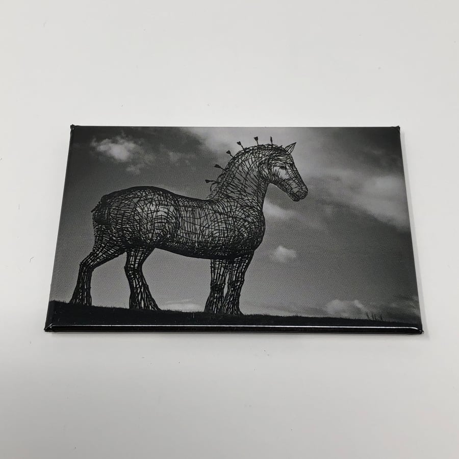 Andy Scott's HEAVY HORSE fridge magnet