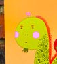 A5 Illustrated Print - 'Hardcore Dino' - Image 2