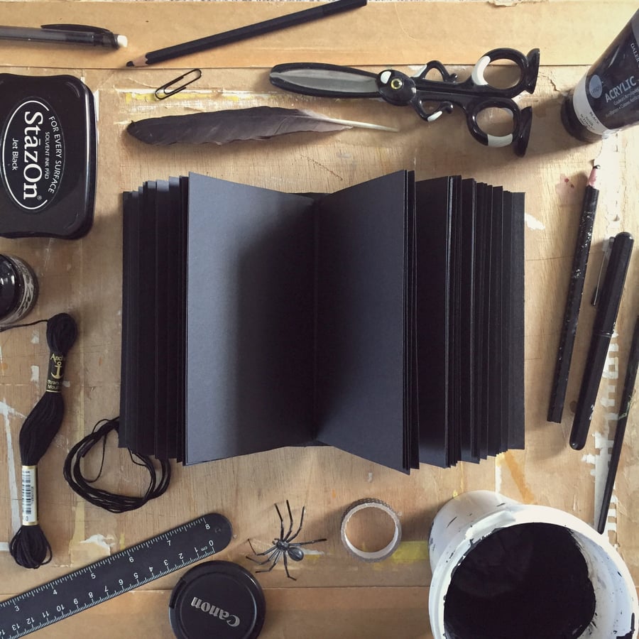 Black Paper Journal, Gift for Writers