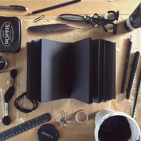 Black Paper Journal, Gift for Writers