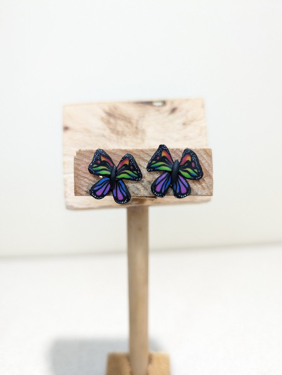 Butterfly earrings medium- large studs