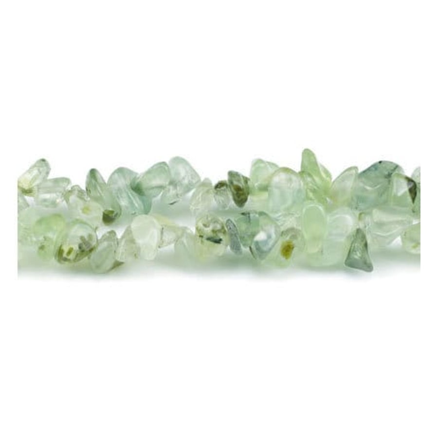 Prehnite Green 5-8mm Smooth Chips, Grade A, Natural Authentic Tanzanian Gemstone