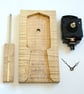 Wooden Pendulum Wall Clock in ripple sycamore with ebony & sycamore diamonds - Image 8