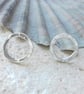 Tiny Textured Circle Studs  - Image 2