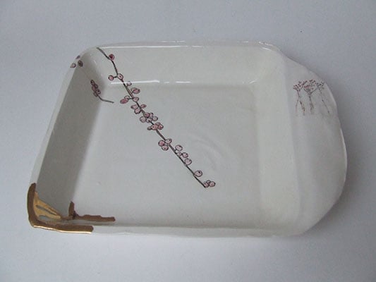 Christmas Berries Square Dish