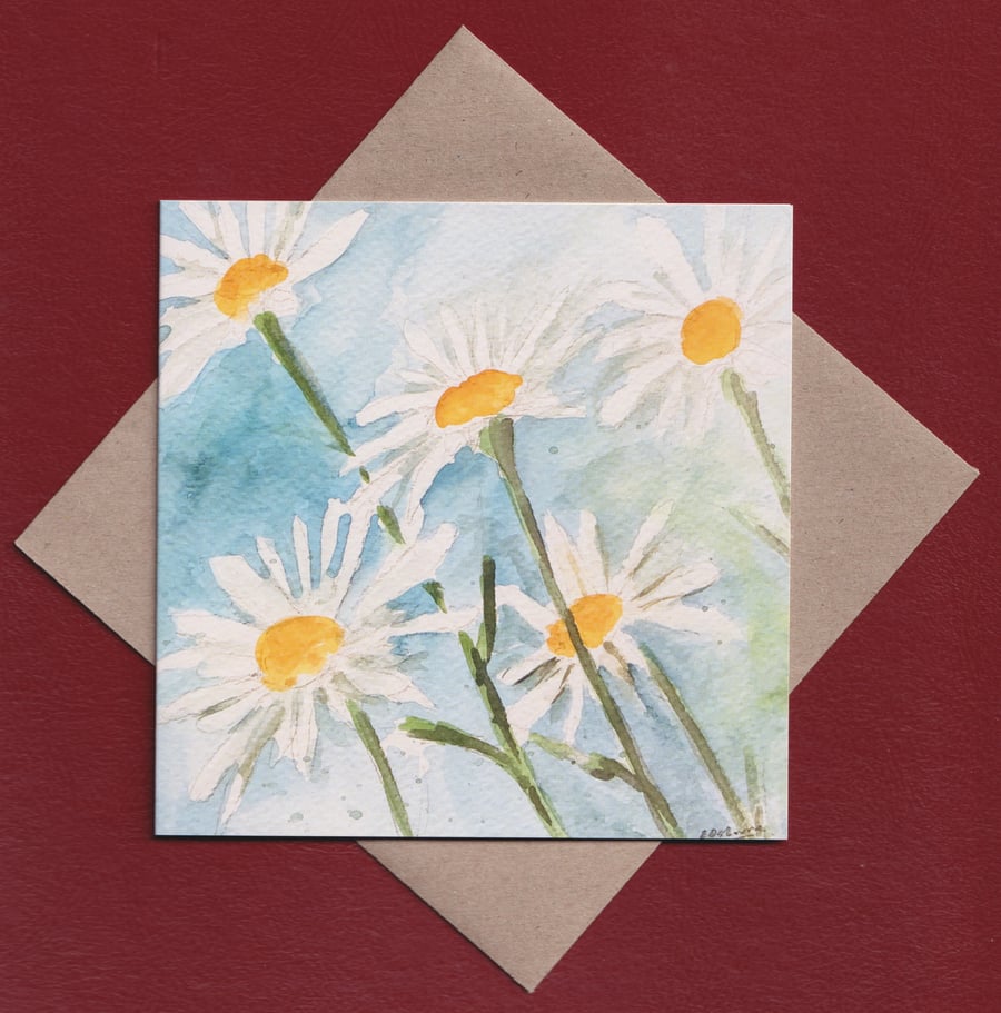 Greetings card - flower card- birthday card