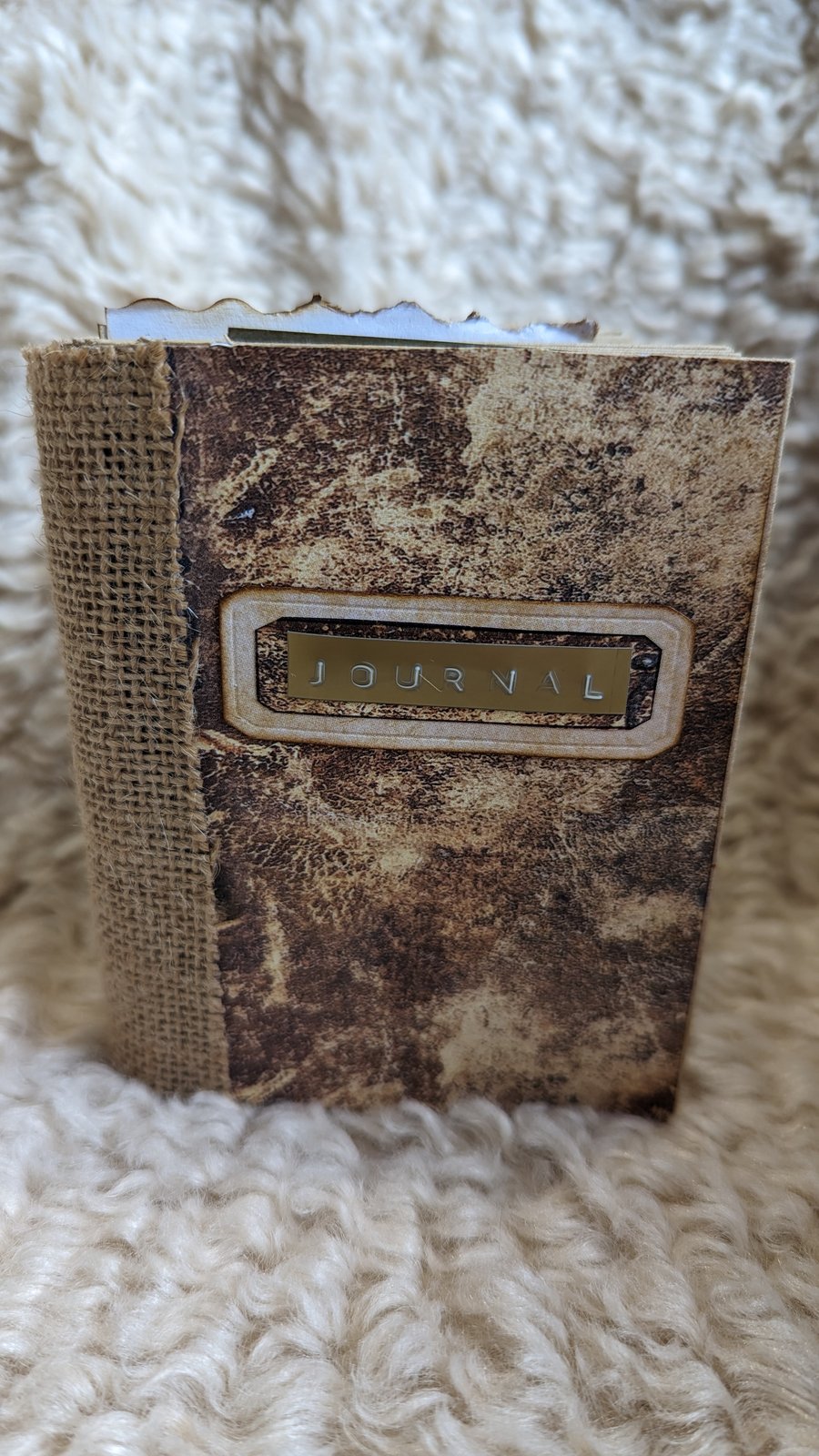 Darling Shabby Mini Journal Leather Look Cover