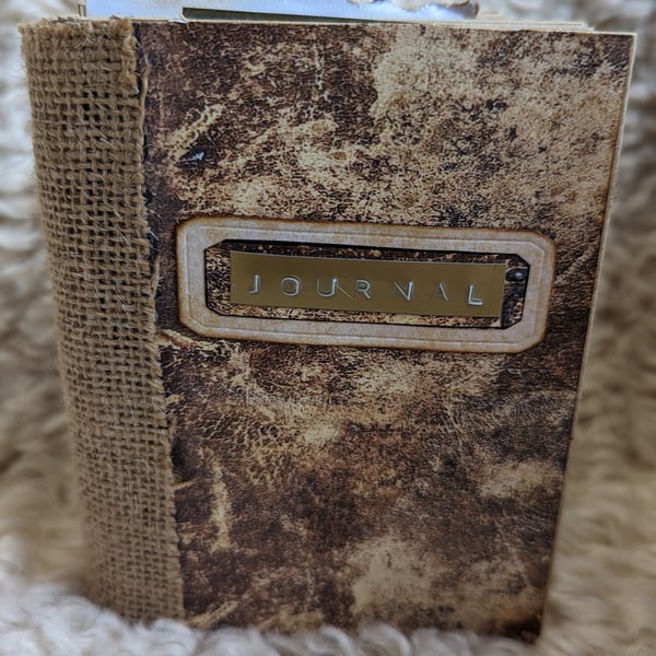 Darling Shabby Mini Journal Leather Look Cover