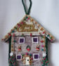 Handmade Christmas house wall decoration.