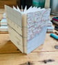 A7 Pocket Sketchbook with Recycled Map Covers and Mixed-Media Pages. Cornwall. - Image 4