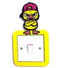 Angry Duck Light Switch Surround - Kids Gamer Room Wall Decor