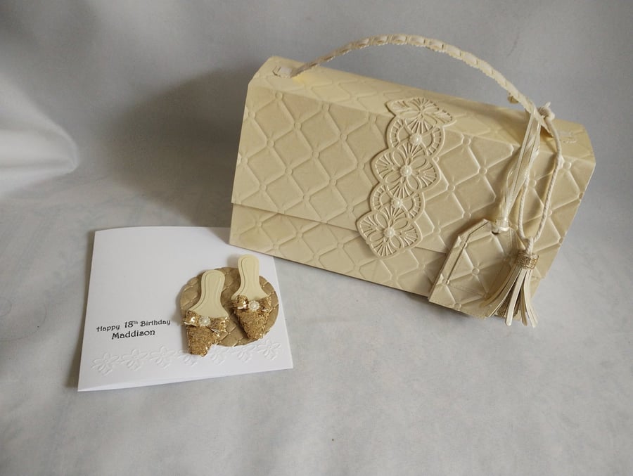 RESERVED Personalised Gift Box and Card - 18th Birthday