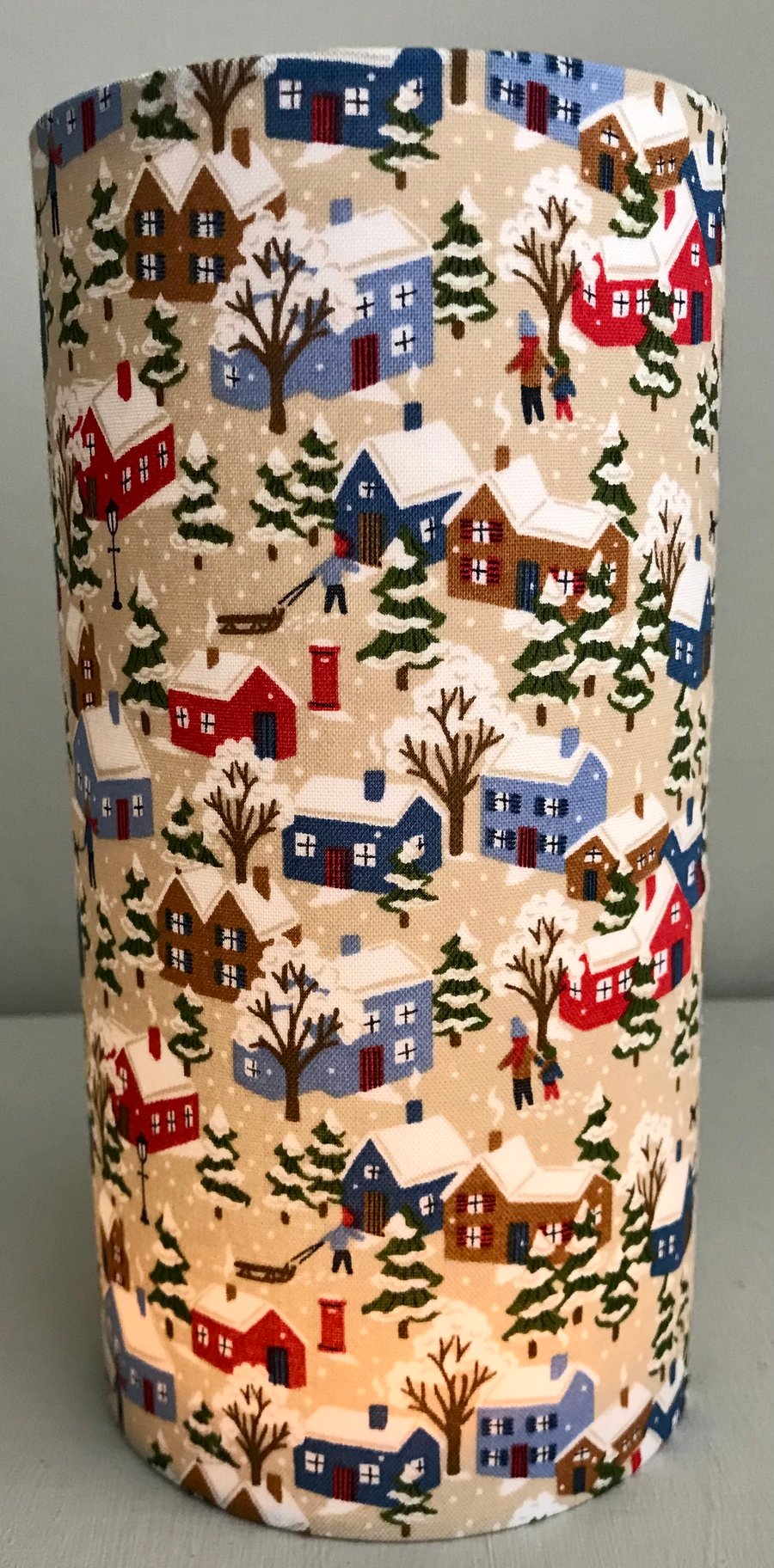 Liberty Snowy Winter Wonderland - Handmade Children Night Light.