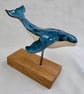 Ceramic Humpback Whale Sculpture, Small Ocean Animal Ornament, Bathroom Shelf - Image 8