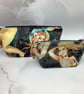 Mermaids makeup bag, zip bag, options, Handmade - Image 10