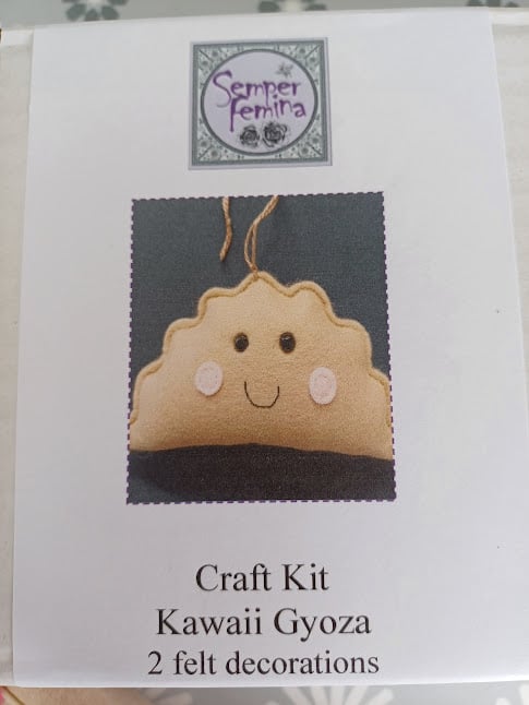Kawaii Gyoza felt hand sewing craft kit