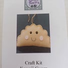Kawaii Gyoza felt hand sewing craft kit