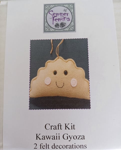 Kawaii Gyoza felt hand sewing craft kit