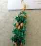 Brickwork-pattern bead earrings (customisable) - Image 1