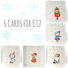 6 Christmas Cards