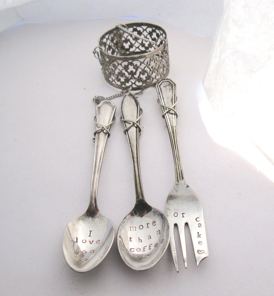 Coffeespoon Windchime, I Love You More Than Coffee Or Cake