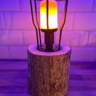 Flame Effect Log Lamp