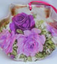 Pink Roses Decoupaged flat scallop shell wall decoration. - Image 5