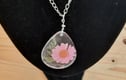 Dried Pressed Flower Resin Necklace