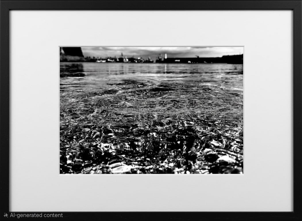 Mevagissey Print. Black and White Photo Picture Mevagissey Cornwall