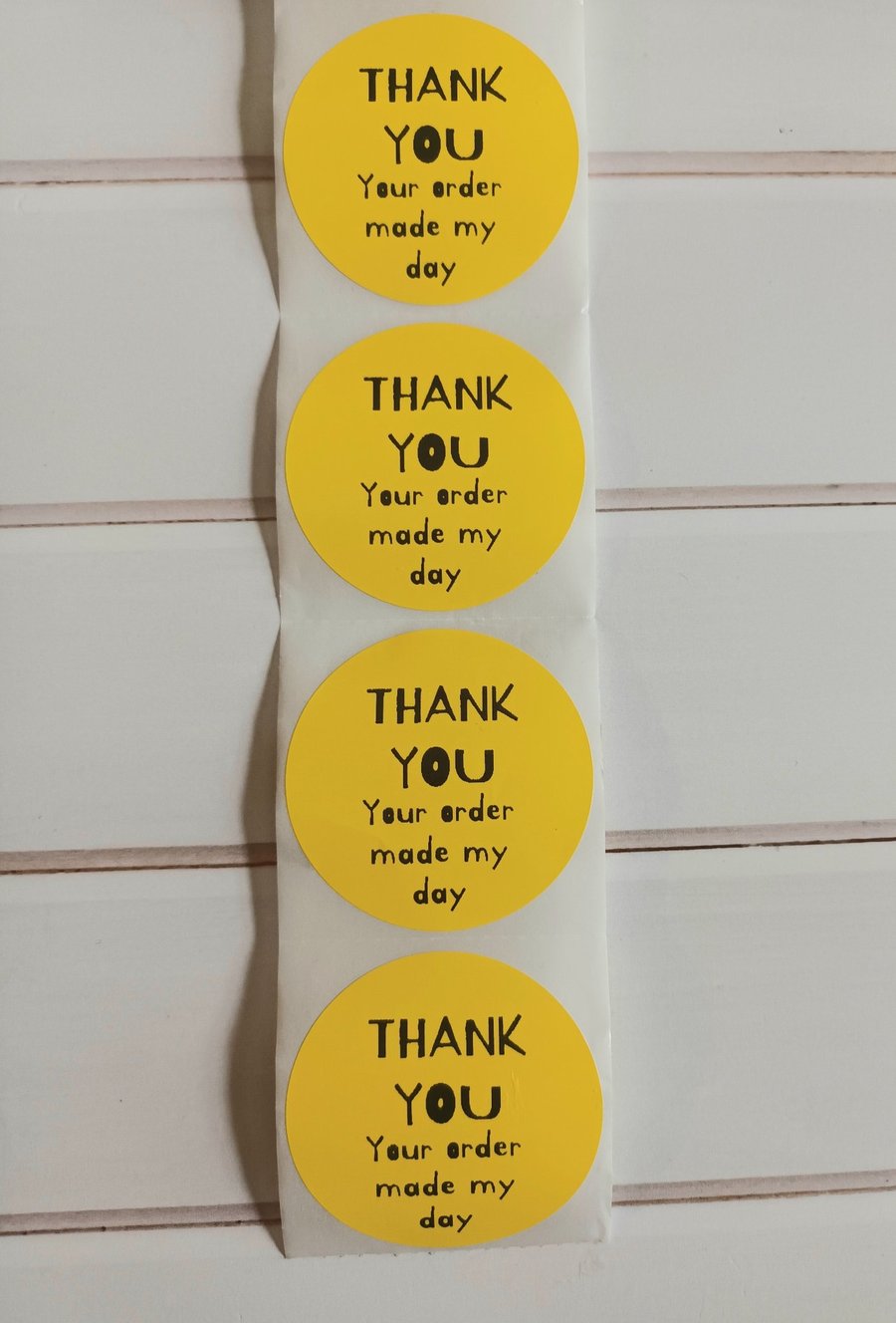 50 Your order made my day Thermal Printed stickers (UY) 