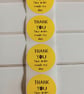 50 Your order made my day Thermal Printed stickers 
