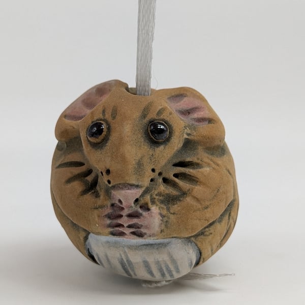 Brown Rat - Little Creatures Range - on ribbon