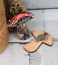 Pyrography dragon toadstool brooch. Hand burned shroom jewellery. - Image 4