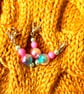 Dangling baubles stitch markers with lobster clasp- set of 3