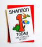 Personalised 1st Birthday 1 Today Have A Roarsome Birthday Card Dinosaur Age  - Image 9