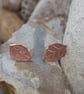 Leaf studs in etched copper - Image 8