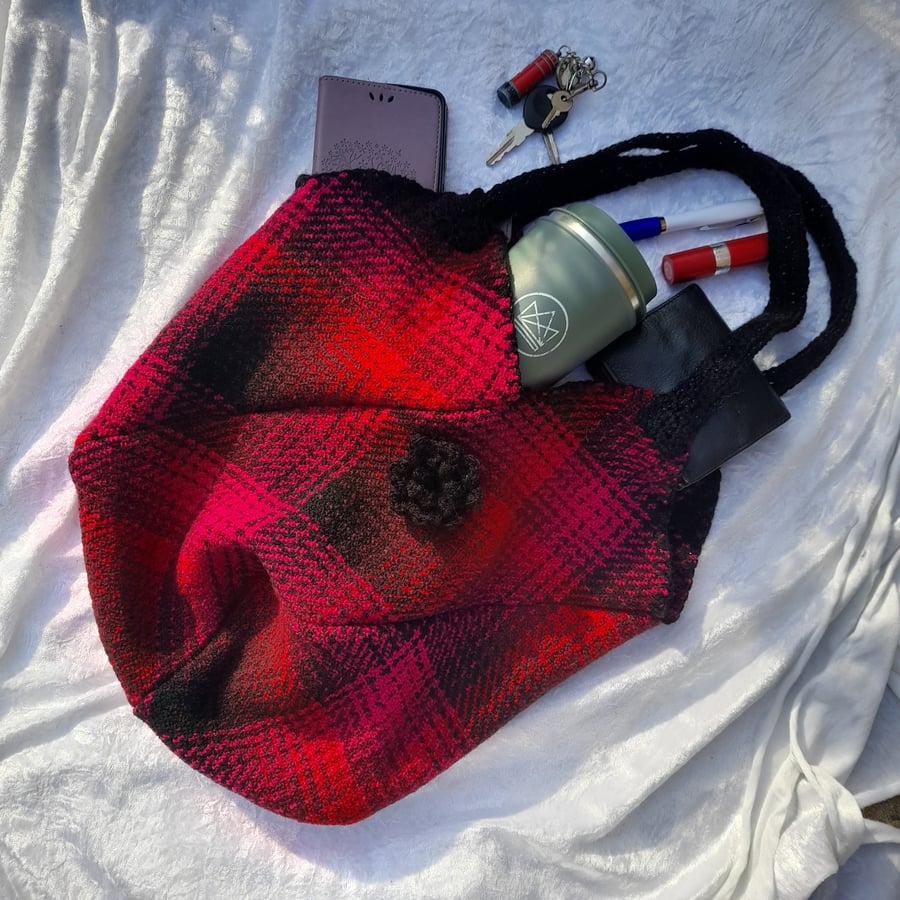 Upcycled Fabric Tote Bags - Free Postage