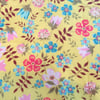 Liberty Tana Lawn Cotton 10inch Square - EDENHAM Yellow Multicolour Floral