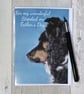 Father's Day card. Border Collie. Stepdad card. Greetings card. Printed card. - Image 1