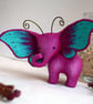 PRE-ORDER - 2-3 weeks! Pink and Blue Elephant Butterfly - Image 2