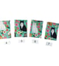Card wallet in cat and dog print, cotton credit card pouch, fabric pets gift car - Image 5