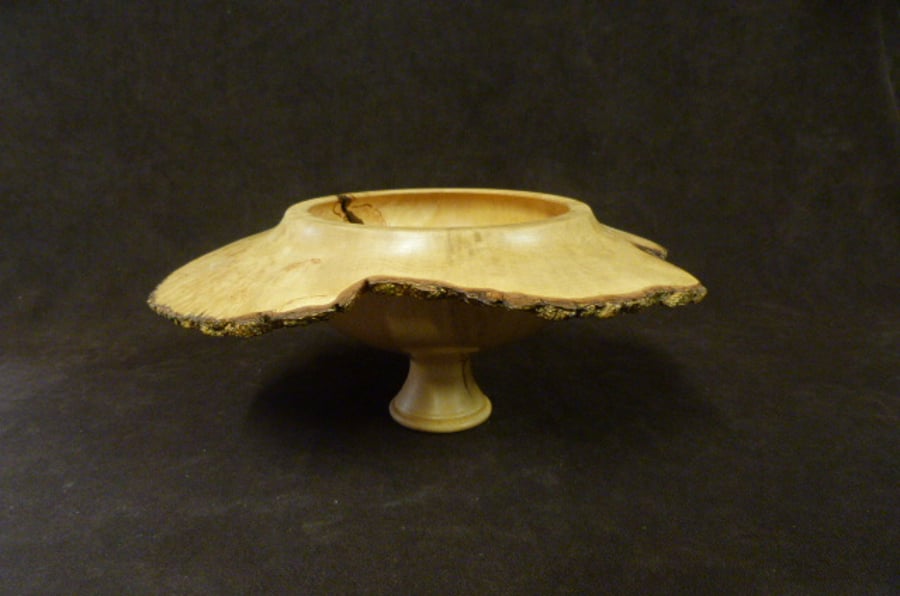 BIRCH BURR PEDESTAL BOWL