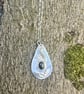 Handmade Solid Sterling Silver Jade Pendant Necklace & Chain - Summer Seconds - Image 2