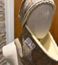 Harris Tweed Headband and Snood. Beige Herringbone Cloth